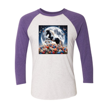Load image into Gallery viewer, Spring Moon Horse 3 4 Sleeve Raglan T Shirts
