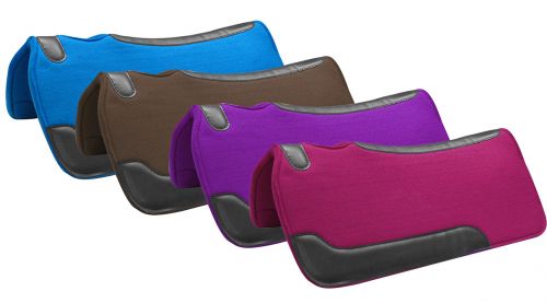 31" x 31" Felt Saddle Pad Blue Brown Pink or purple