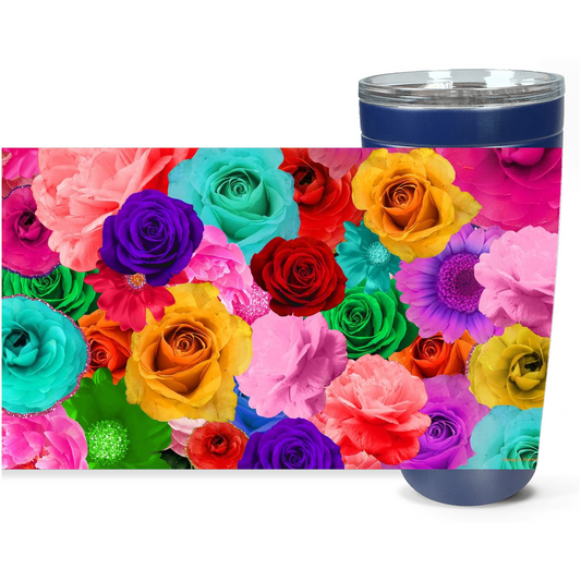 Cowgirl Roots™ Flower Garden Tumbler 20oz Stainless Steel Insulated Hot and Cold Travel Mugs