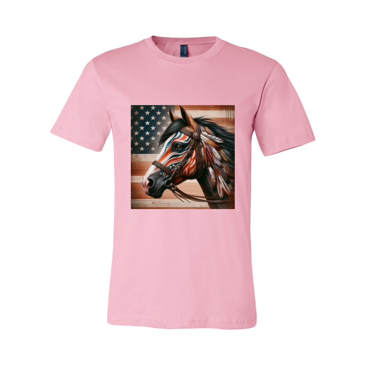 Freedom Horse American Flag T Shirts