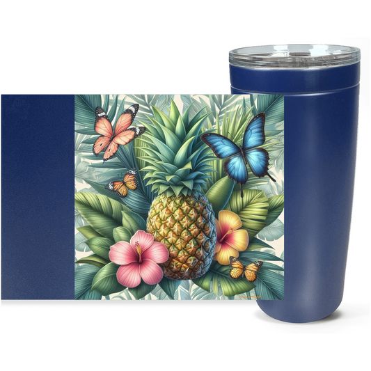 Cowgirl Roots™ Pineapple Dream Tumbler 20oz Stainless Steel Insulated Hot and Cold Travel Mugs