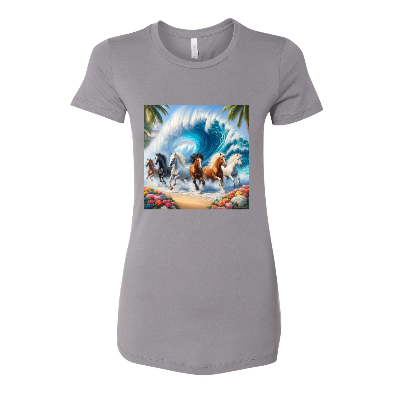 Ocean Herd of Horses Favorite T Shirts