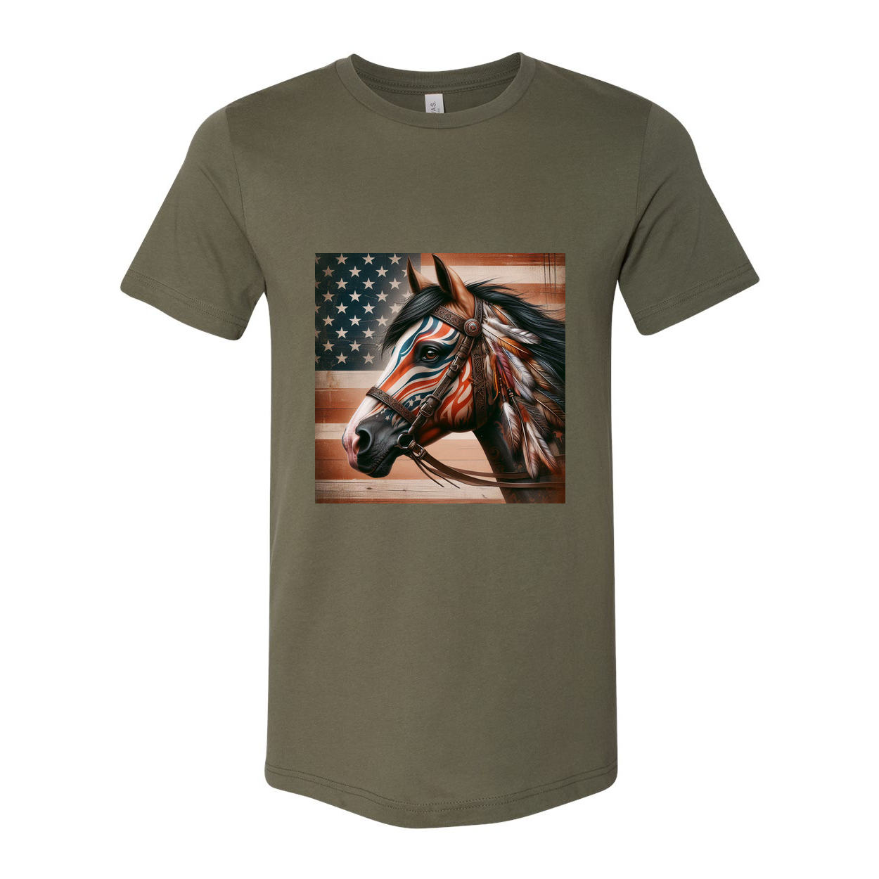 Freedom Horse American Flag T Shirts