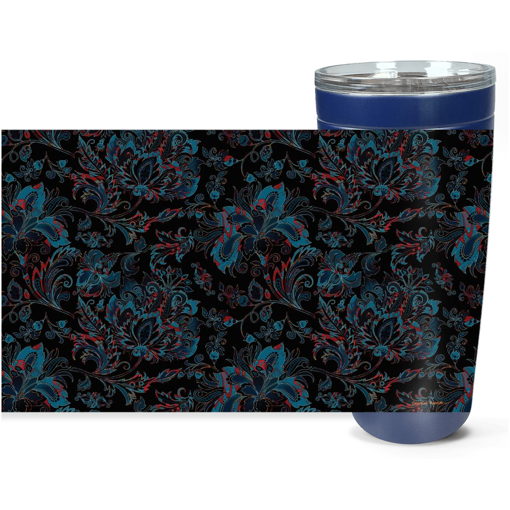 Cowgirl Roots™ Vintage Royalty Blossoms Tumbler 20oz Stainless Steel Insulated Hot and Cold Travel Mugs