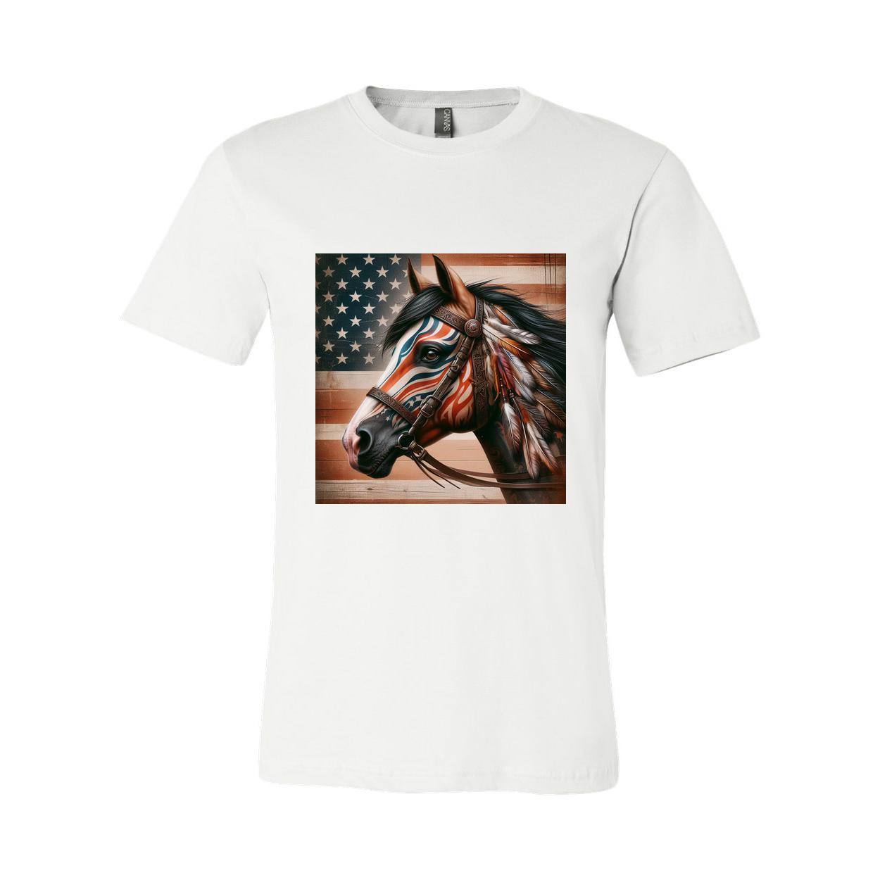 Freedom Horse American Flag T Shirts