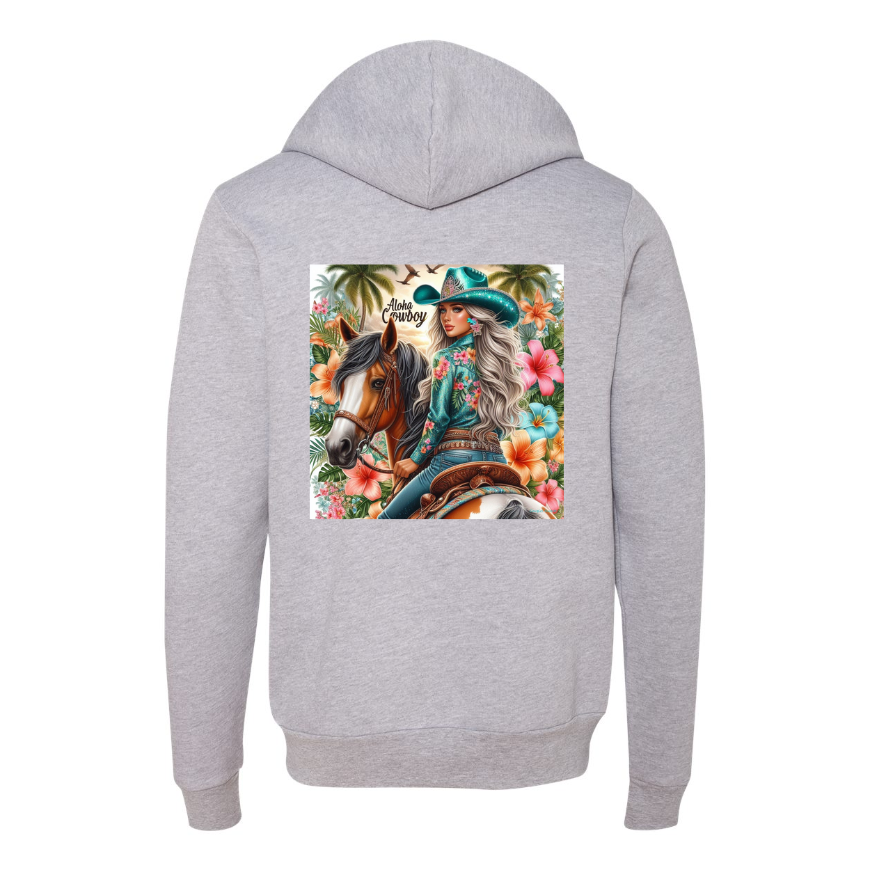 Aloha Cowboy Zip-Up Front Pocket Hoodies