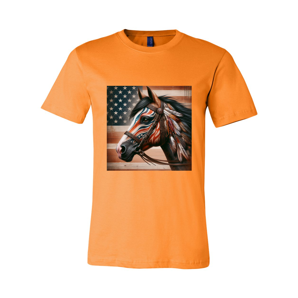 Freedom Horse American Flag T Shirts