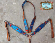 Load image into Gallery viewer, Patriotic One Ear Flag Horse Tack Bridle Set with Wither Strap
