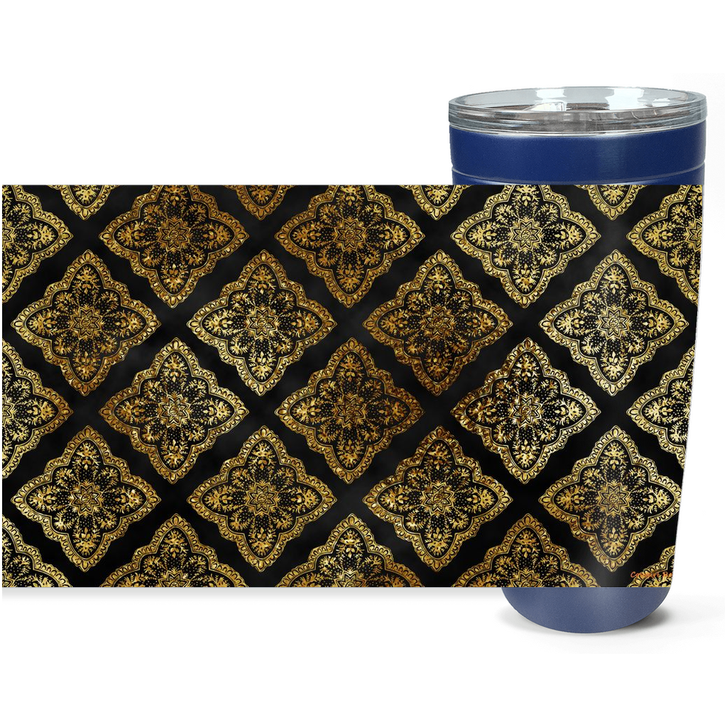 Cowgirl Roots™ Golden Western Royalty Tumbler 20oz Stainless Steel Insulated Hot and Cold Travel Mugs