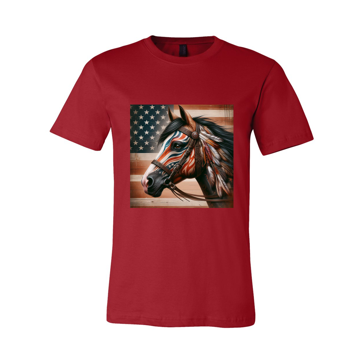 Freedom Horse American Flag T Shirts