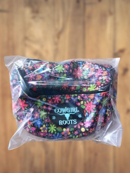 Country Flower Boho Saddle Clutch Saddle Bag