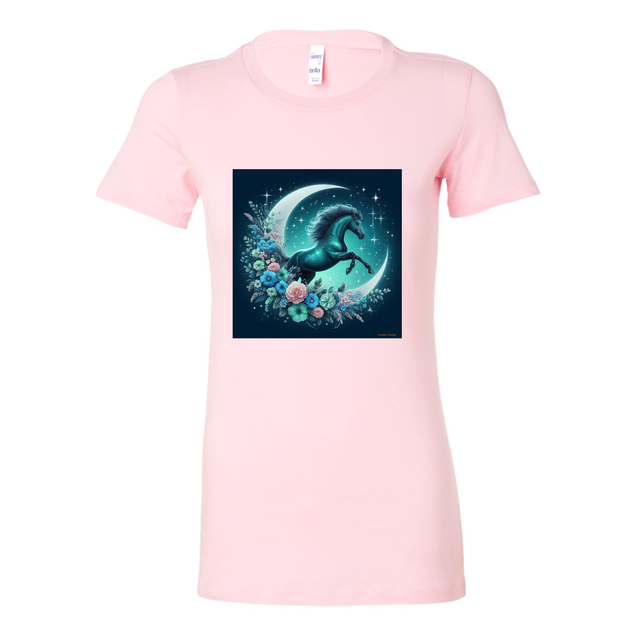 Moon Flowers Turquoise Horse Favorite T Shirt
