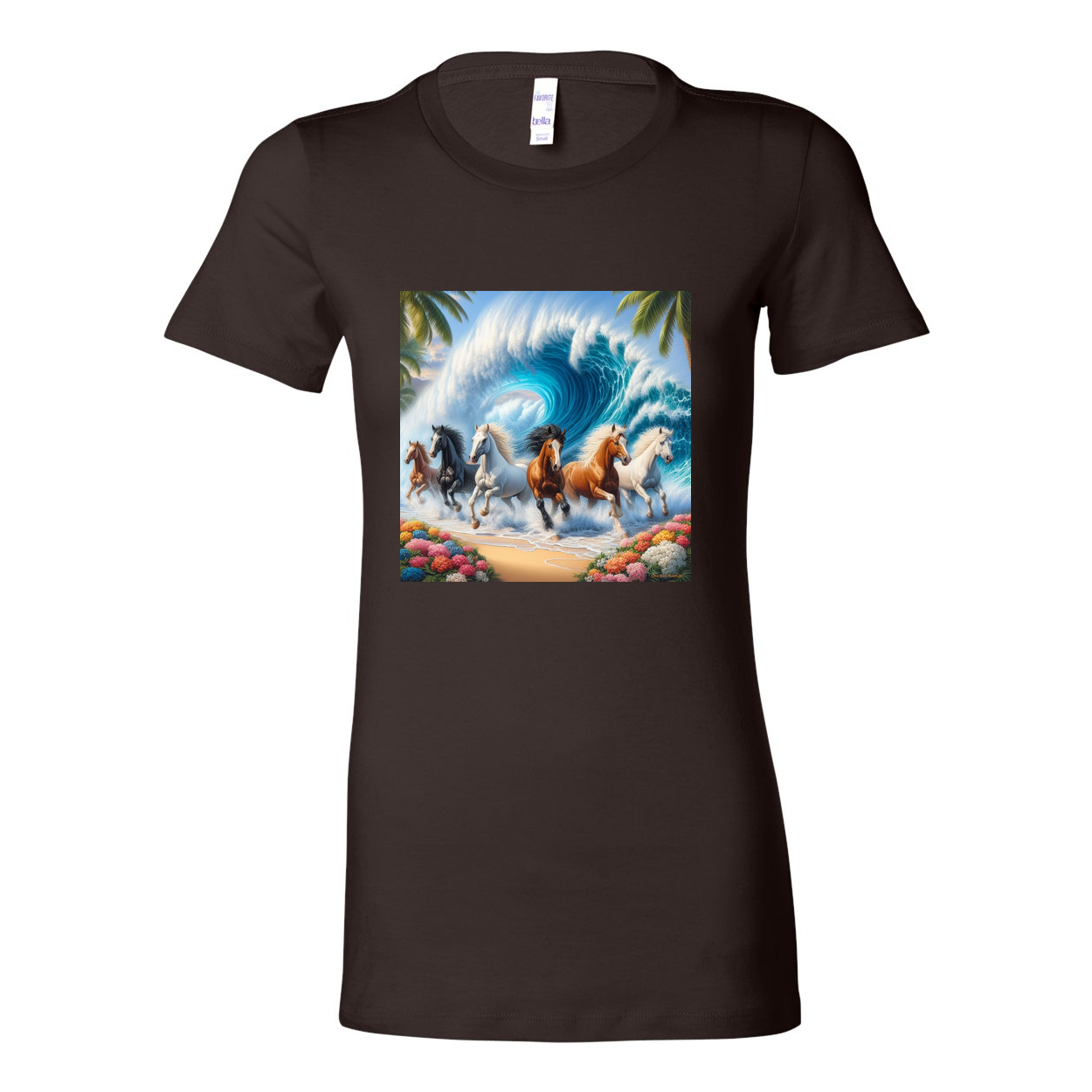 Ocean Herd of Horses Favorite T Shirts