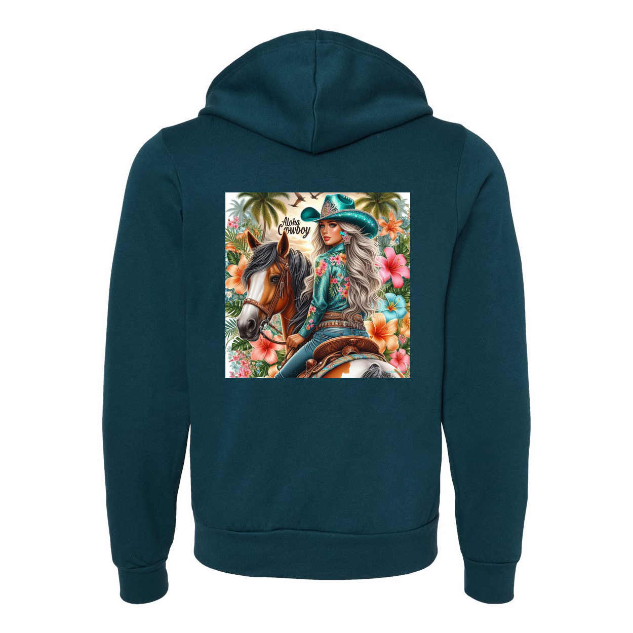 Aloha Cowboy Zip-Up Front Pocket Hoodies