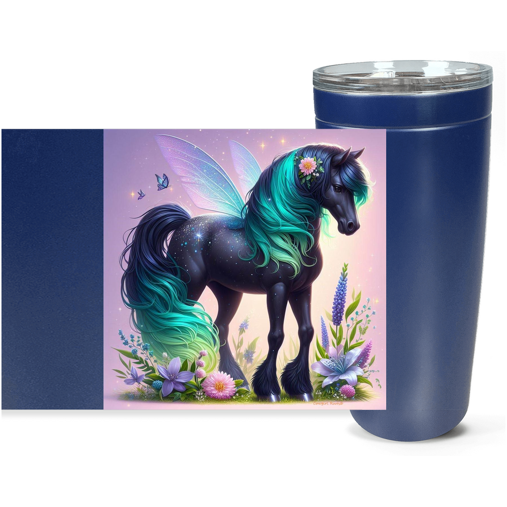 Cowgirl Roots™ Magical Pegasus Pony Tumbler 20oz Stainless Steel Insulated Hot and Cold Travel Mugs