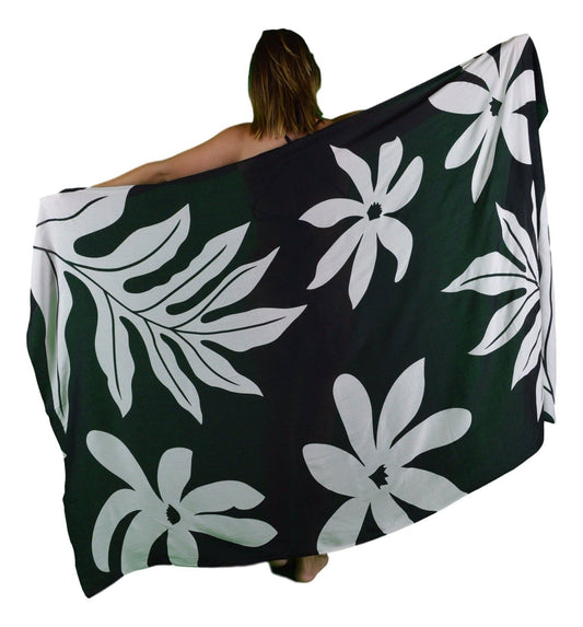 Island Lauae Tiare Tropical Floral Pareo / Sarong