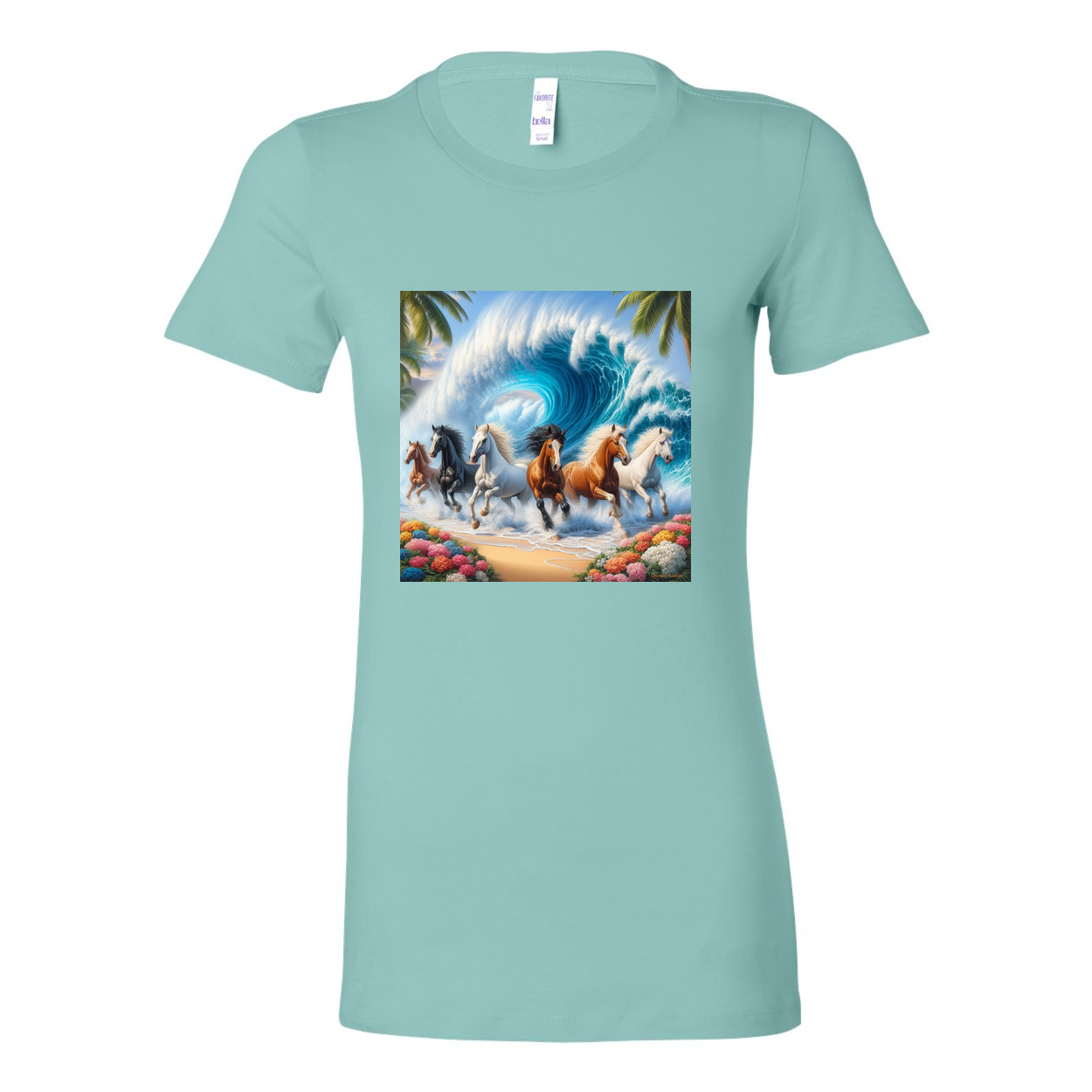 Ocean Herd of Horses Favorite T Shirts