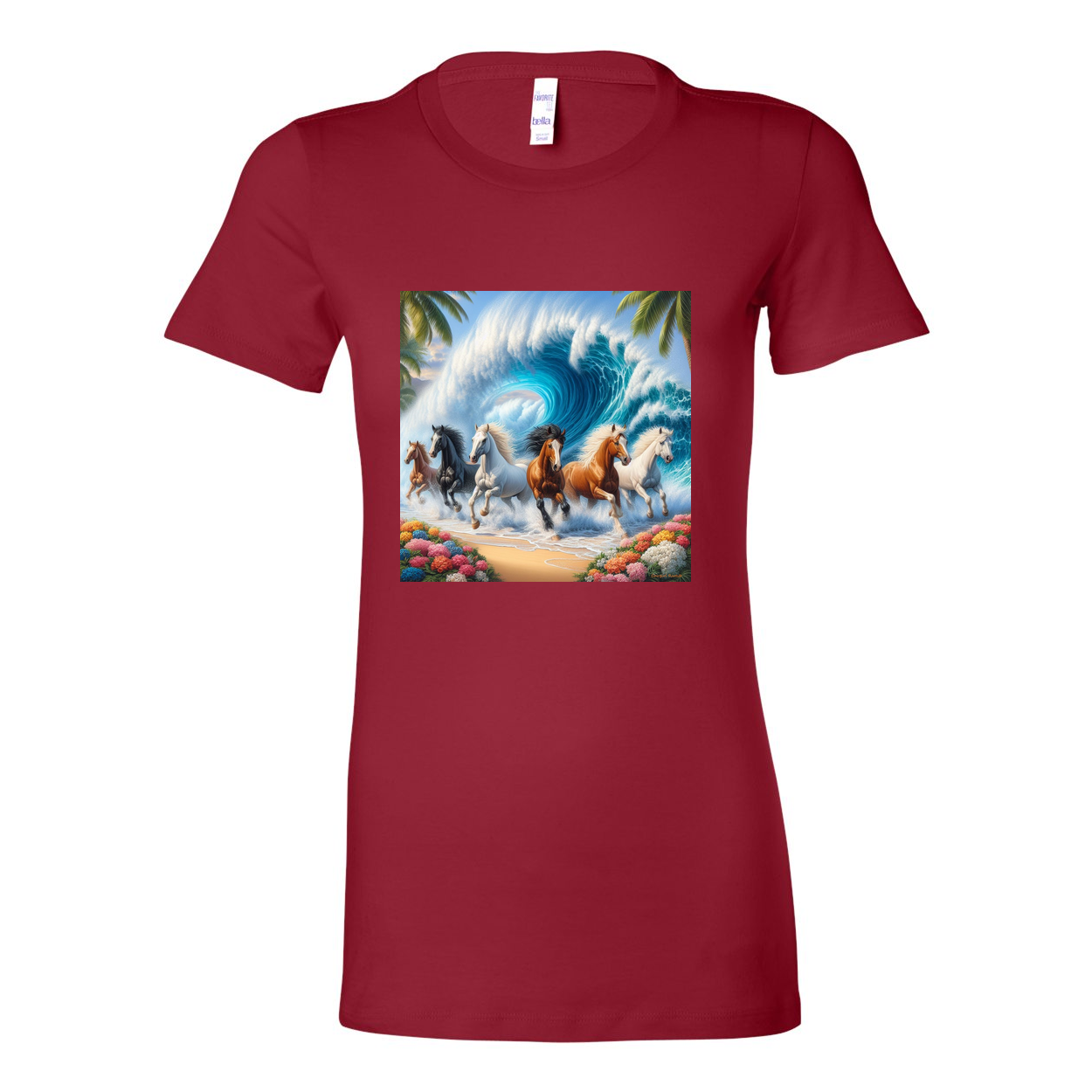 Ocean Herd of Horses Favorite T Shirts