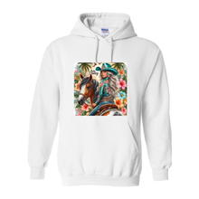 Load image into Gallery viewer, Aloha Cowboy Island Girl Pull Over Front Pocket Hoodies
