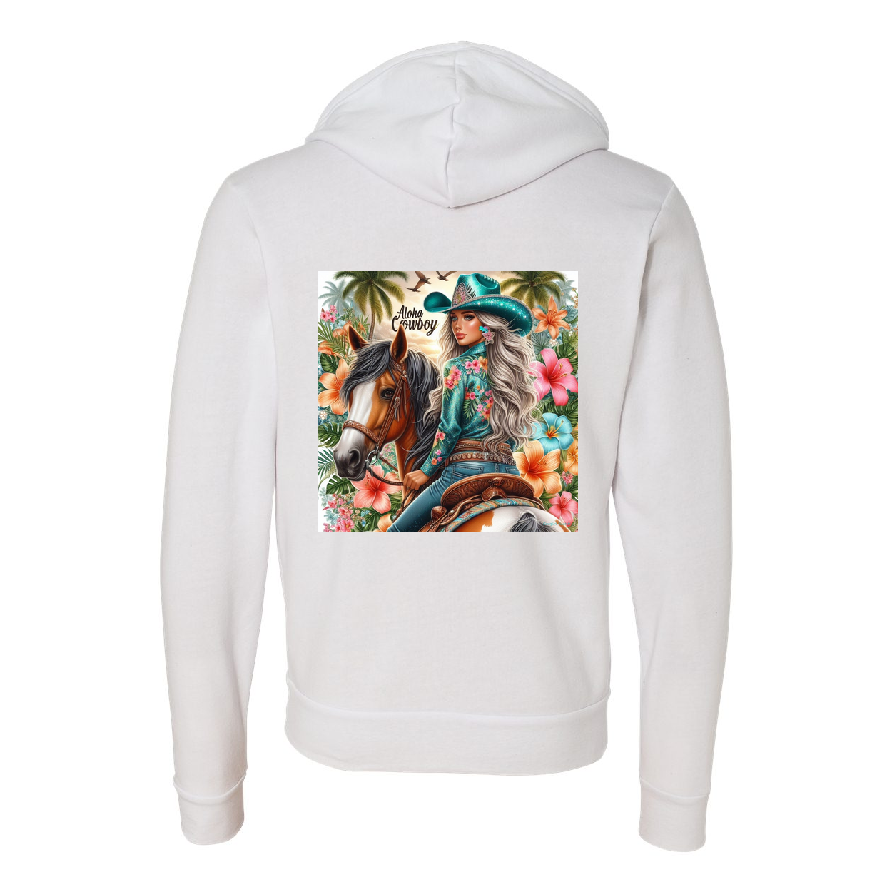 Aloha Cowboy Zip-Up Front Pocket Hoodies