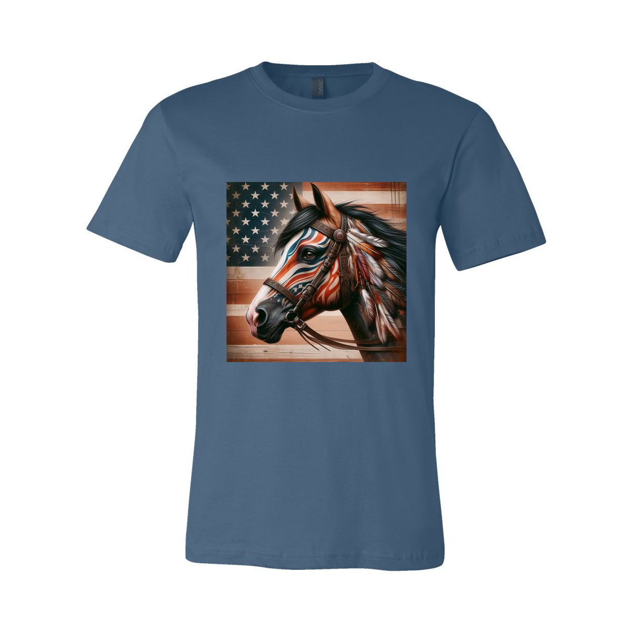 Freedom Horse American Flag T Shirts