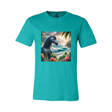 Load image into Gallery viewer, Tropical Grey Stallion Horse T Shirts
