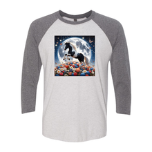 Load image into Gallery viewer, Spring Moon Horse 3 4 Sleeve Raglan T Shirts
