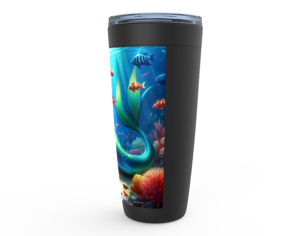 Cowgirl Roots™ Mermaid Coral Tumbler 20oz Stainless Steel Insulated Hot and Cold Travel Mugs