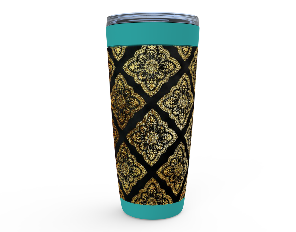 Cowgirl Roots™ Golden Western Royalty Tumbler 20oz Stainless Steel Insulated Hot and Cold Travel Mugs