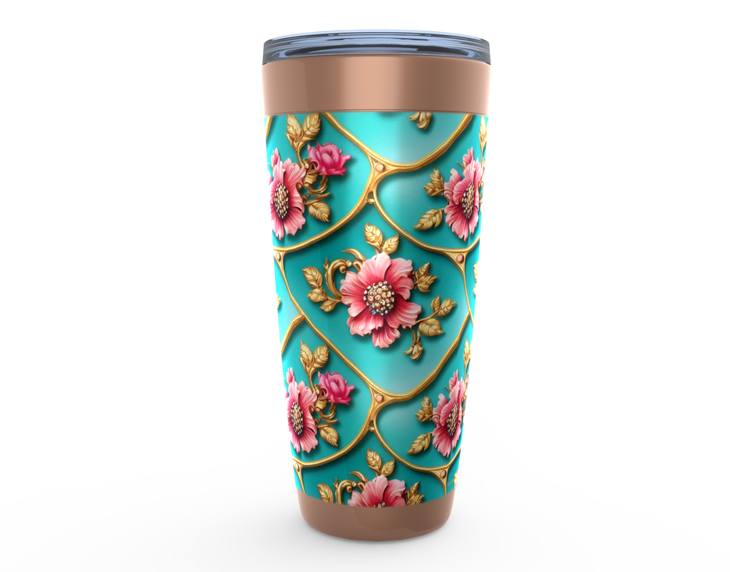 Cowgirl Roots™ Bridgerton Design Tumbler 20oz Stainless Steel Insulated Hot and Cold Travel Mugs