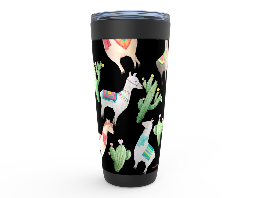 Cowgirl Roots™ Desert LLamas Tumbler 20oz Stainless Steel Insulated Hot and Cold Travel Mugs