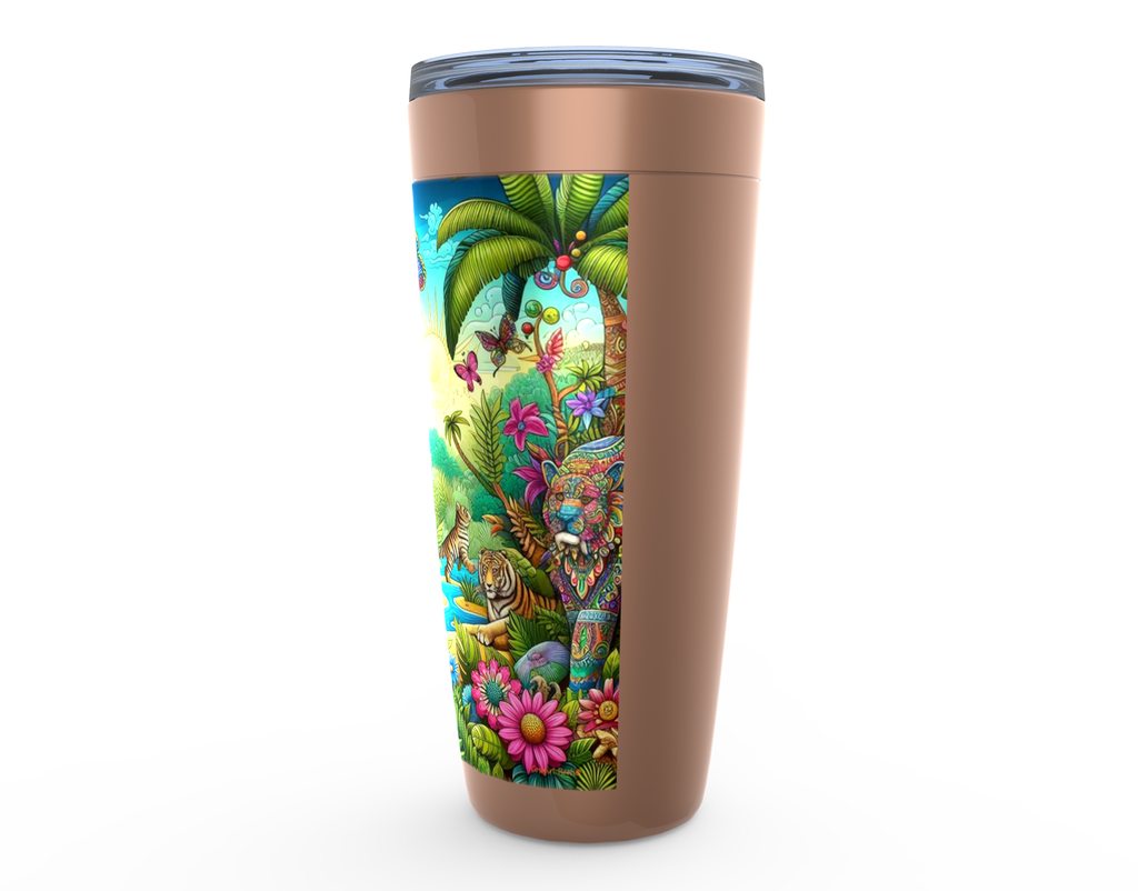 Cowgirl Roots™ Bohemian Jungle Tumbler 20oz Stainless Steel Insulated Hot and Cold Travel Mugs