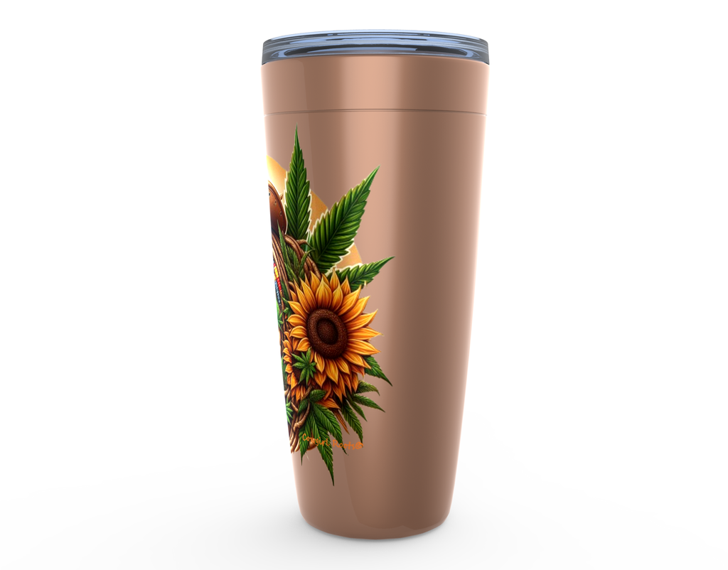 Cowgirl Roots™ Rasta Horse Tumbler 20oz Stainless Steel Insulated Hot and Cold Travel Mugs