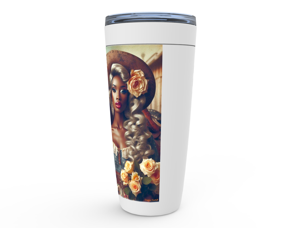 Cowgirl Roots™  Bey This Ain't Texas Pin Up Cowgirl Tumbler 20oz Stainless Steel Insulated Hot and Cold Travel Mugs