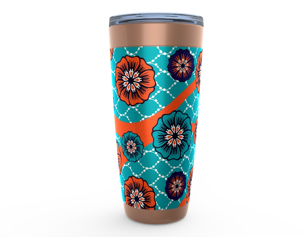 Cowgirl Roots™ Bohemian Blossom Design Tumbler 20oz Stainless Steel Insulated Hot and Cold Travel Mugs