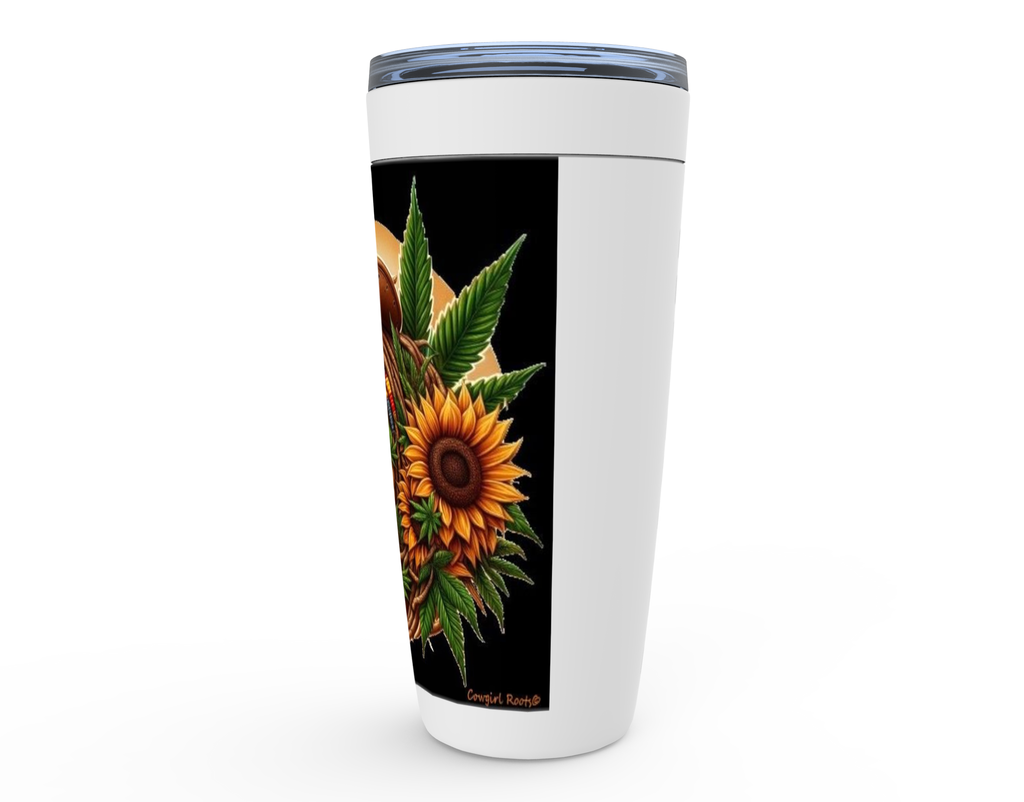 Cowgirl Roots™ Rasta Sunshine Horse Tumbler 20oz Stainless Steel Insulated Hot and Cold Travel Mugs