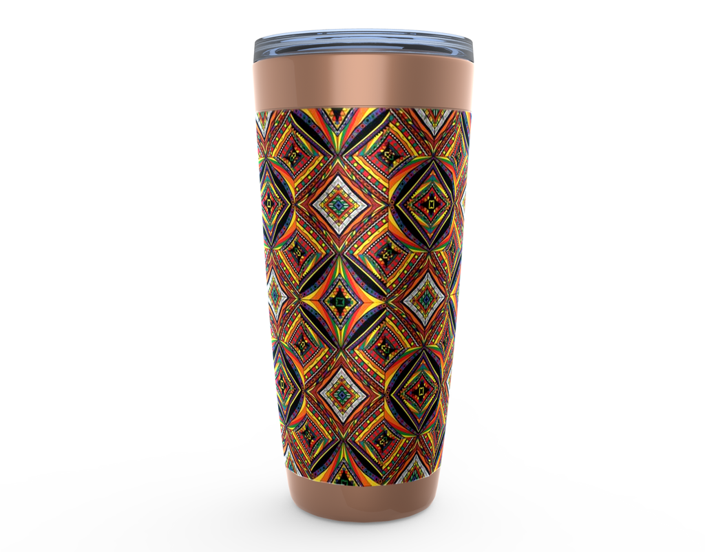 Cowgirl Roots™ Kaliedescope Tumbler 20oz Stainless Steel Insulated Hot and Cold Travel Mugs