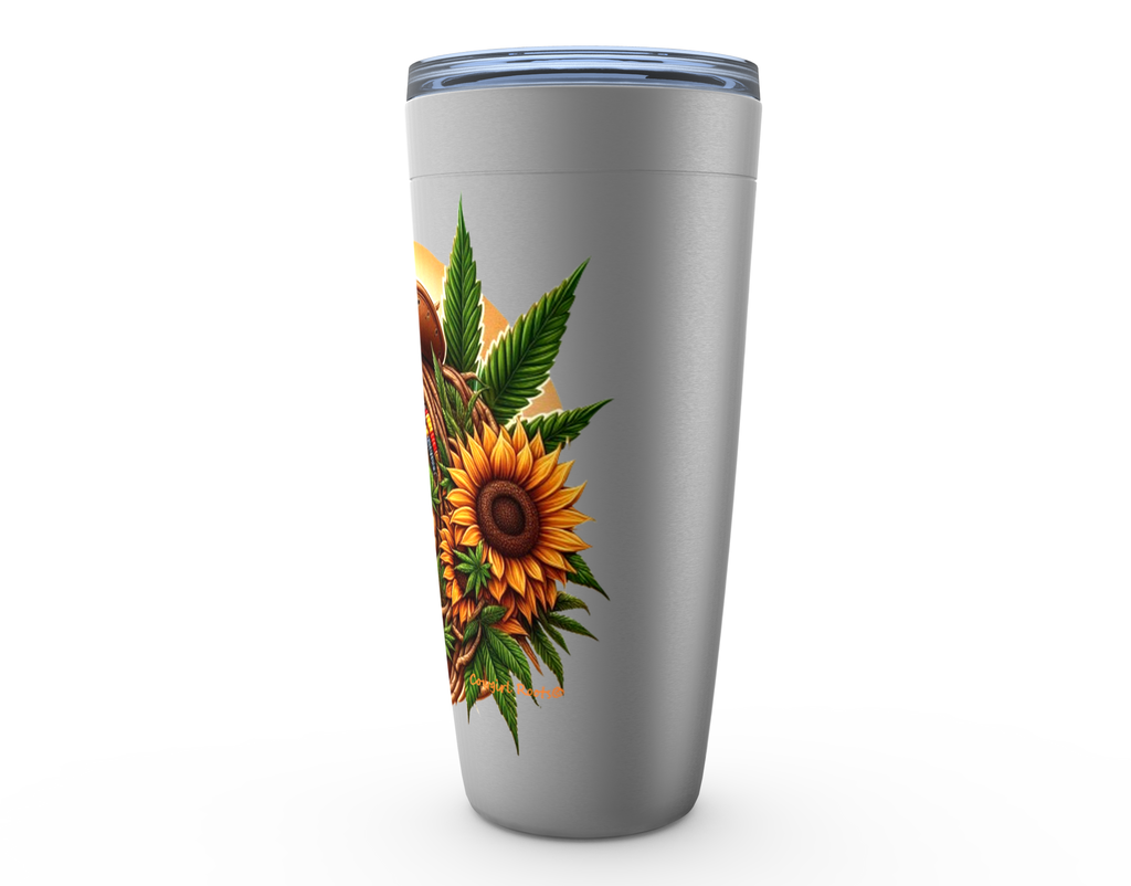 Cowgirl Roots™ Rasta Horse Tumbler 20oz Stainless Steel Insulated Hot and Cold Travel Mugs