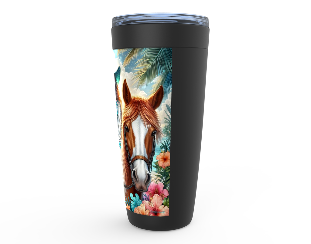 Cowgirl Roots™ Tumbler 20oz Cowgirl Tropics Stainless Steel Insulated Hot and Cold Travel Tumbler Mugs