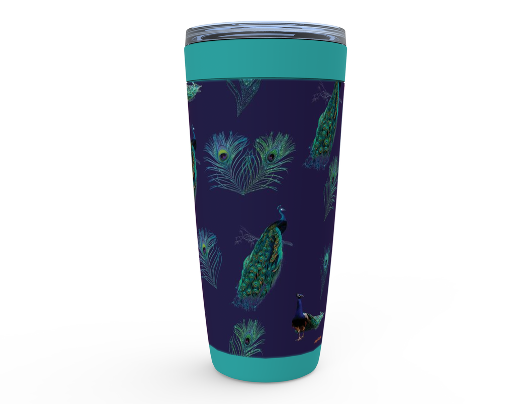 Cowgirl Roots™ Peacocks Tumbler 20oz Stainless Steel Insulated Hot and Cold Travel Mugs