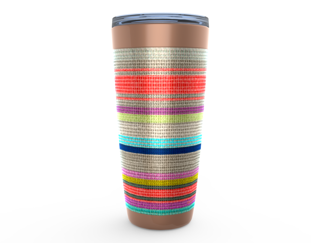 Cowgirl Roots™ Candy Orange Serape Tumbler 20oz Stainless Steel Insulated Hot and Cold Travel Mugs