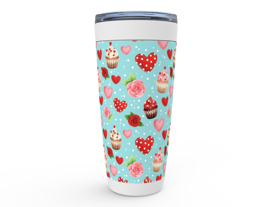 Cowgirl Roots™ Love Cup Cakes Tumbler 20oz Stainless Steel Insulated Hot and Cold Travel Mugs