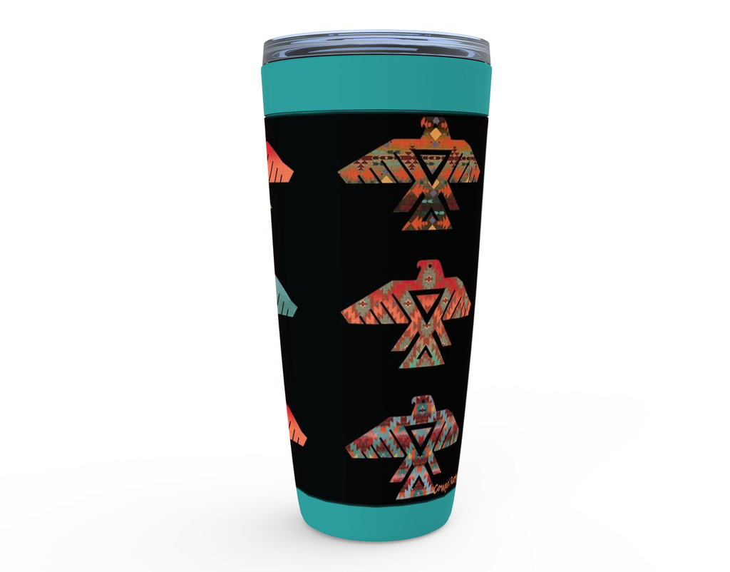 Cowgirl Roots™ Thunderbird Design Tumbler 20oz Stainless Steel Insulated Hot and Cold Travel Mugs