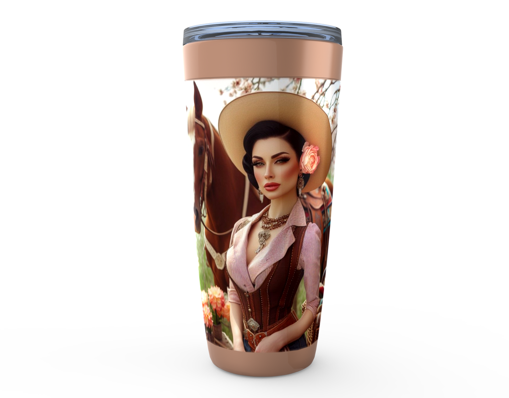 Cowgirl Roots™ Cowgirl Calypso Tumbler 20oz Stainless Steel Insulated Hot and Cold Travel Mugs