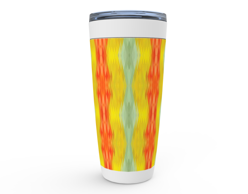 Cowgirl Roots™ Sunny Side Abstract Tribal Design Tumbler 20oz Stainless Steel Insulated Hot and Cold Travel Mugs