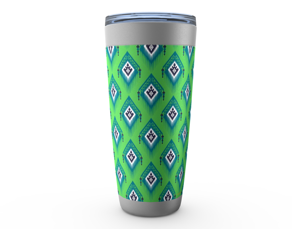 Cowgirl Roots™ Tess in Green Tumbler 20oz Stainless Steel Insulated Hot and Cold Travel Mugs