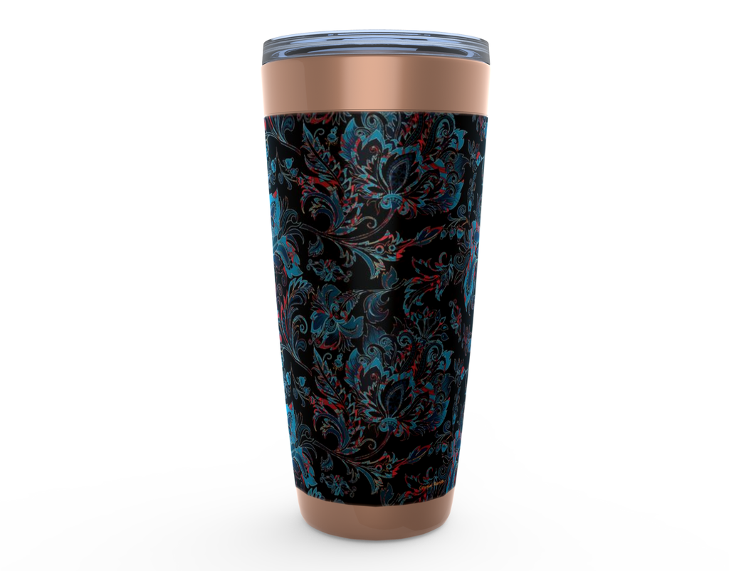 Cowgirl Roots™ Vintage Royalty Blossoms Tumbler 20oz Stainless Steel Insulated Hot and Cold Travel Mugs