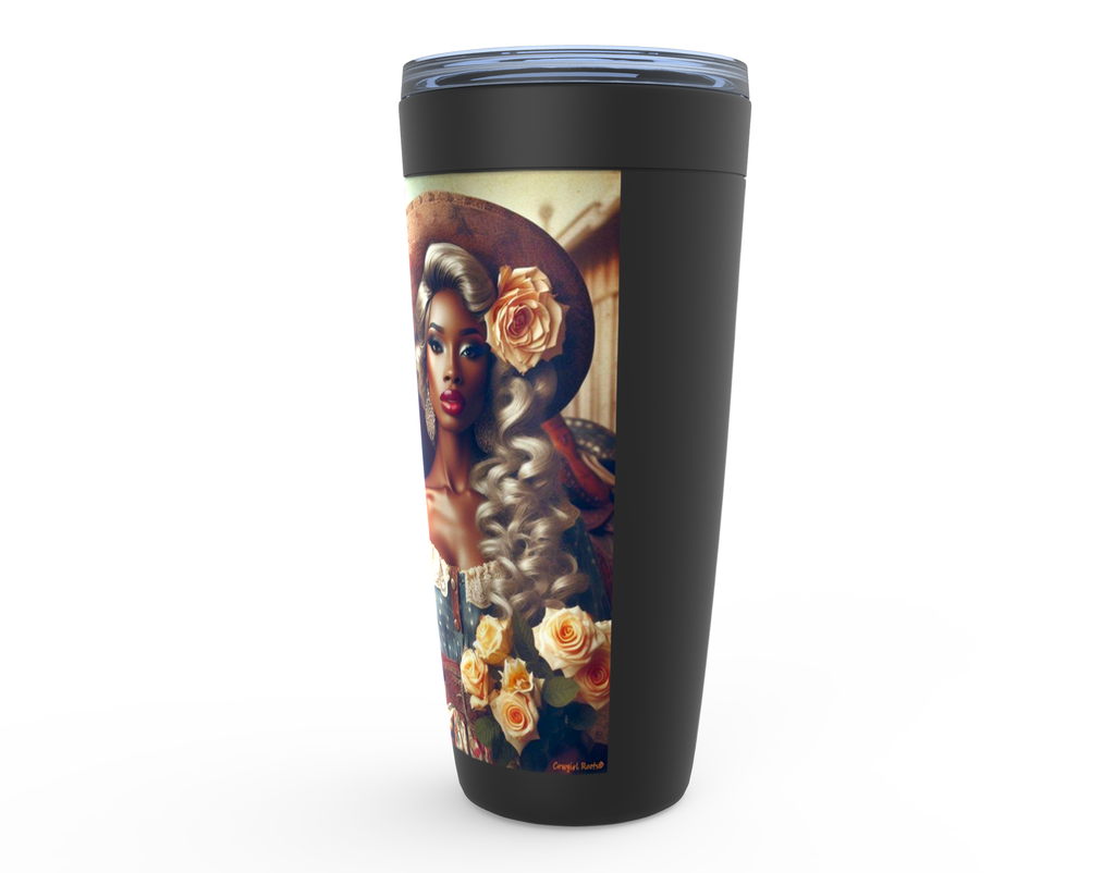 Cowgirl Roots™  Bey This Ain't Texas Pin Up Cowgirl Tumbler 20oz Stainless Steel Insulated Hot and Cold Travel Mugs