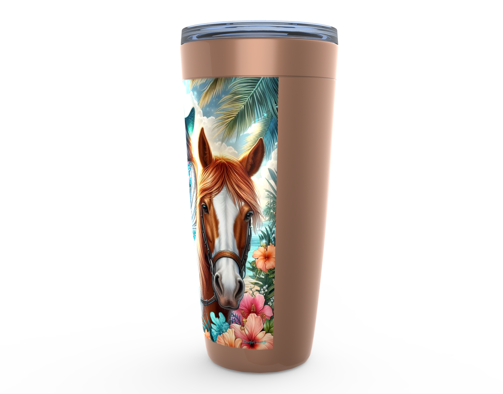 Cowgirl Roots™ Tumbler 20oz Cowgirl Tropics Stainless Steel Insulated Hot and Cold Travel Tumbler Mugs