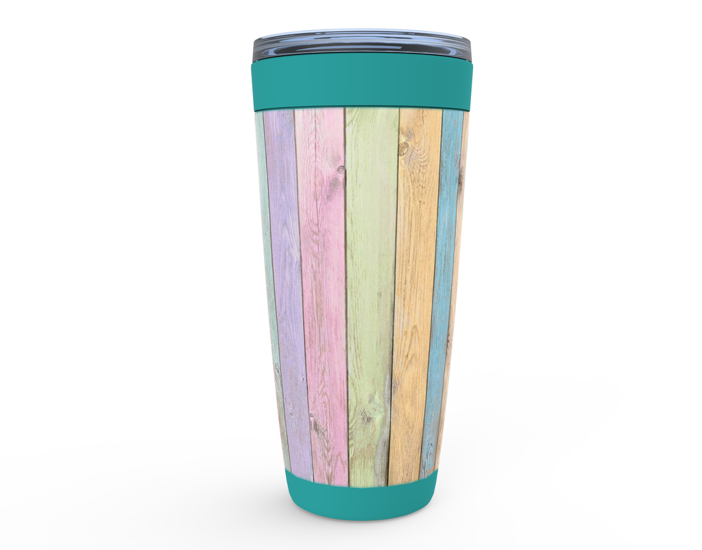 Cowgirl Roots™ Pastel Fence Tumbler 20oz Stainless Steel Insulated Hot and Cold Travel Mugs